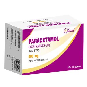 Acetaminofen 500 mg/tab